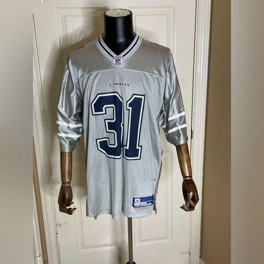 Roy Williams Dallas Cowboys Reebok Jersey Silver large - Picture 1 of 12